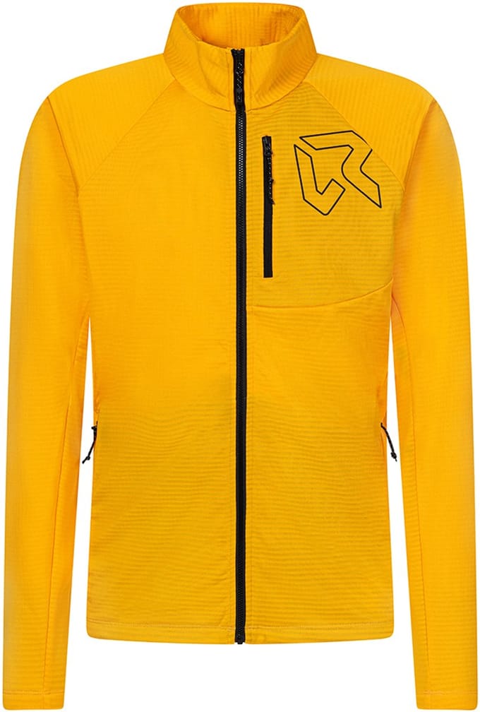 Rock Experience Arrows Mock Neck Fleece Met Volledige Rits Geel L Man