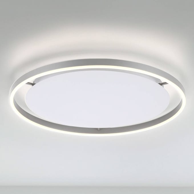 JUST LIGHT. GmbH LED plafondlamp Ritus, Ø 58,5cm, aluminium