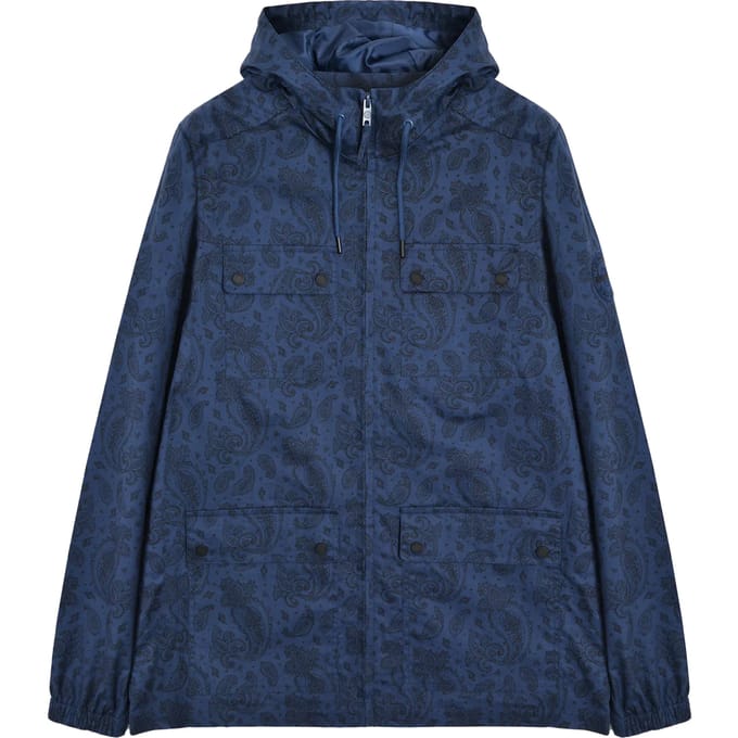 Lambretta Heren Paisley Field Jacket (Marine)