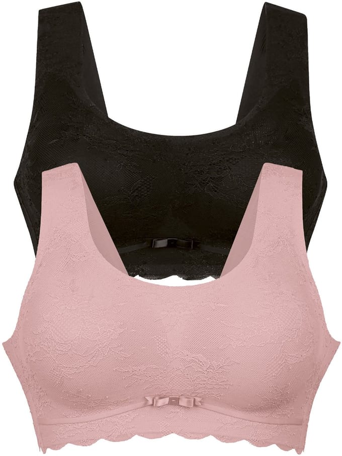 2-pack voorgevormde bralette Essential Lace