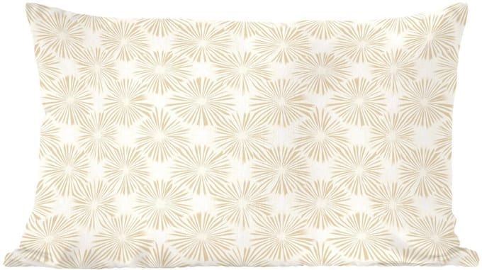 Sierkussens - Kussentjes Woonkamer - 60x40 cm - Abstract - Motief - Beige