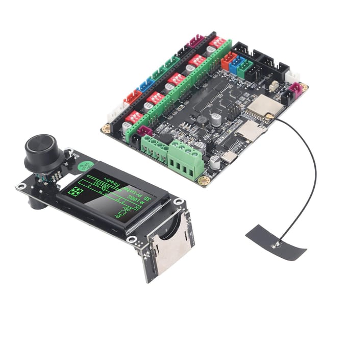 3D Printer Moederbord Kit Controlebord met LCD Scherm 5 A4988 Stappenmotoraanstuurders Mainboard black