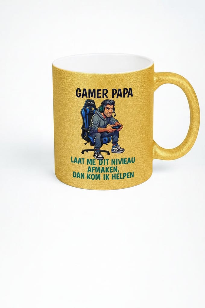 Gamer Papa Mok - Grappige Koffiemok voor Gaming Vaders
