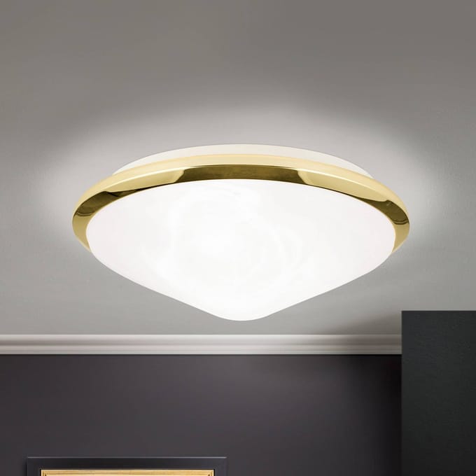 ORION Mooie plafondlamp Corella, messing, 32 cm