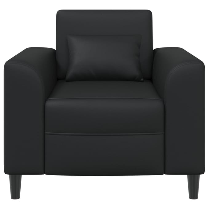 vidaXL - Fauteuil - Zwart - Kunstleer
