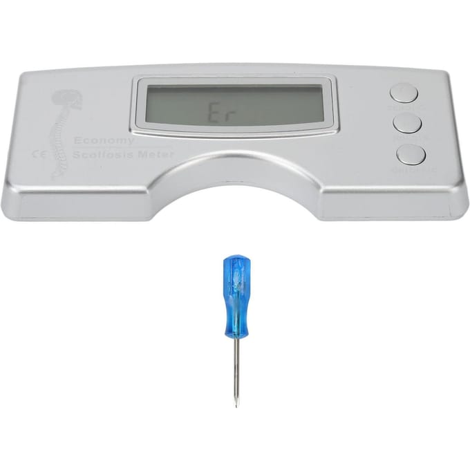 Scoliosis Testing Meter 0‑30 degrees  Accurate Data Back Spine Diagnosis Measuring Tool for Adults Children gray
