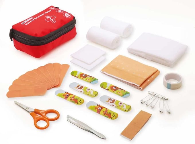 HARO Eerste hulp tas reiset 32-delig rood