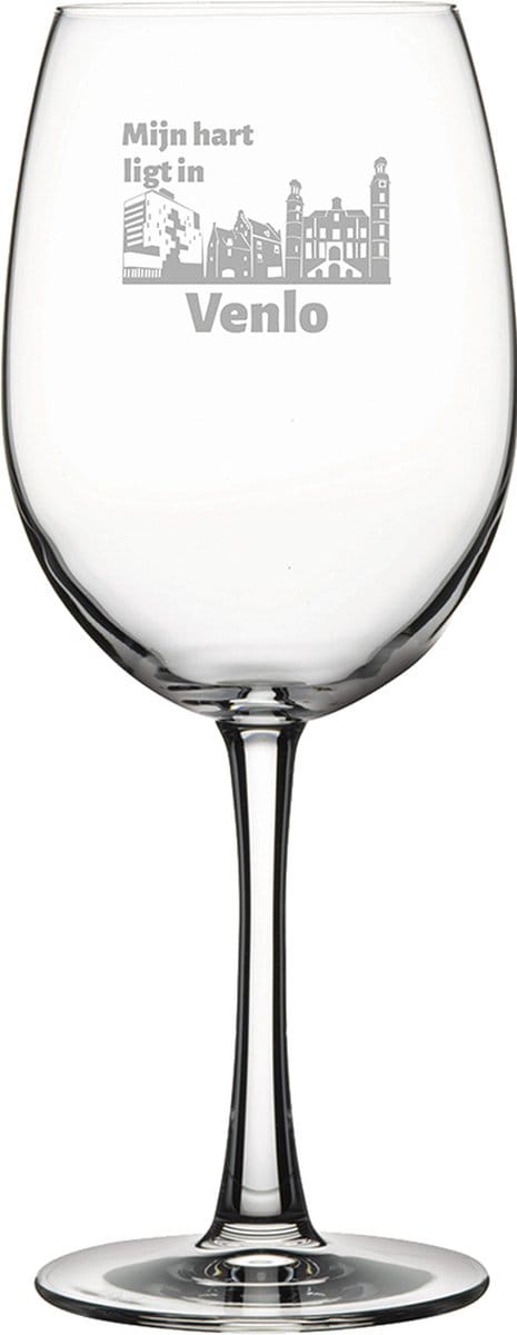 Gegraveerde Rode wijnglas 58cl Venlo