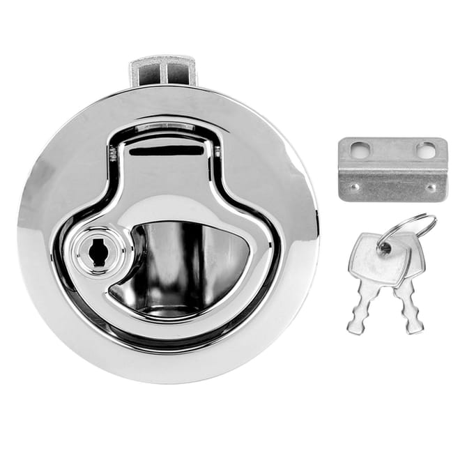Marine Bootluik Sluiting Anti-Corrosie RV Afsluiting Veiligheidsslot met Sleutels gray