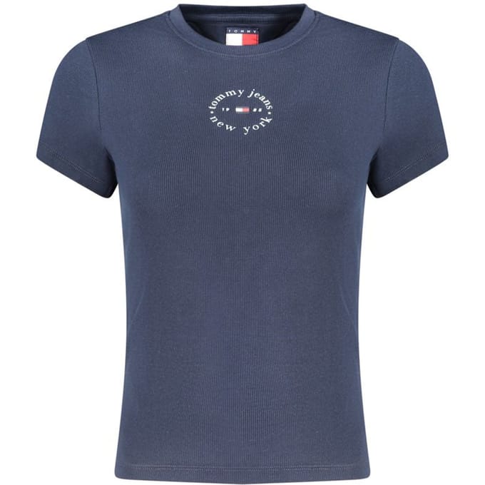 Tommy Hilfiger Blauwe Katoenen Dames T-shirt