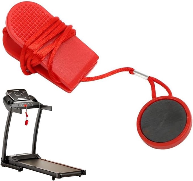Veiligheidssleutels Loopband - Noodstop Sleutels - Veilige Training - Universele Compatibiliteit - 2 Stuks 105cm - Rood