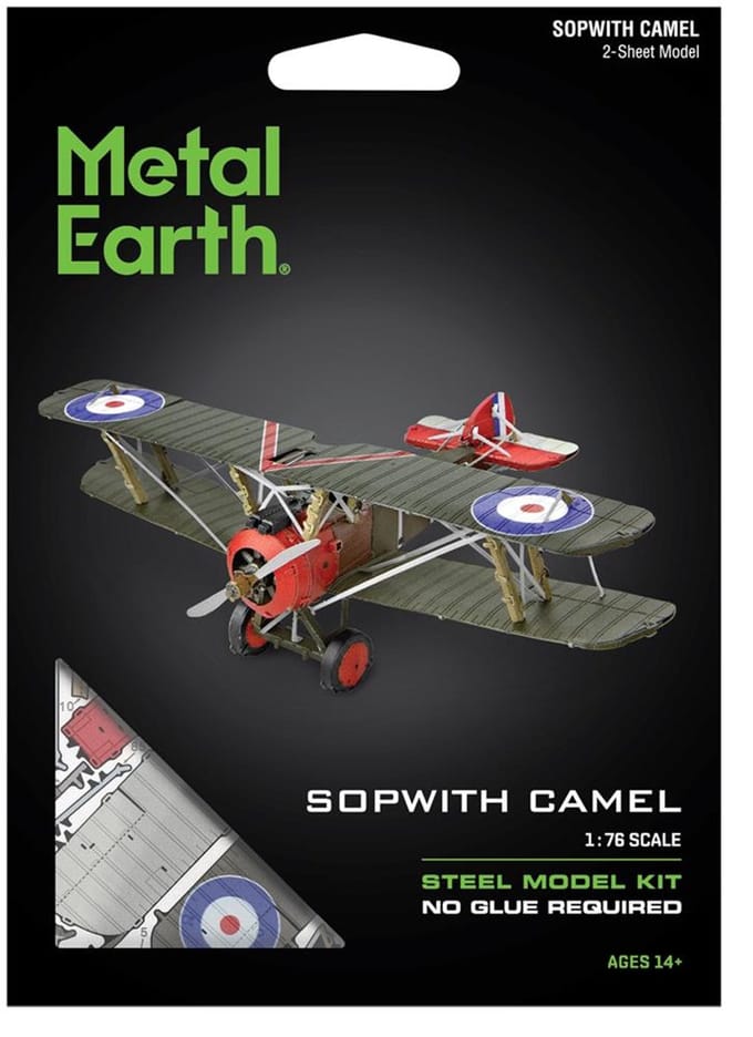 Metal Earth Sopwith Camel 3D Metaal Model Bouwpakket