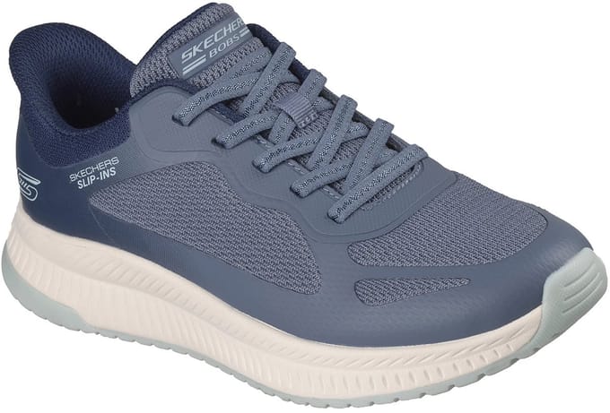 Skechers Dames BOBS Squad 4 Slip-ins Staple Look 117624 BLMT Blue Multi
