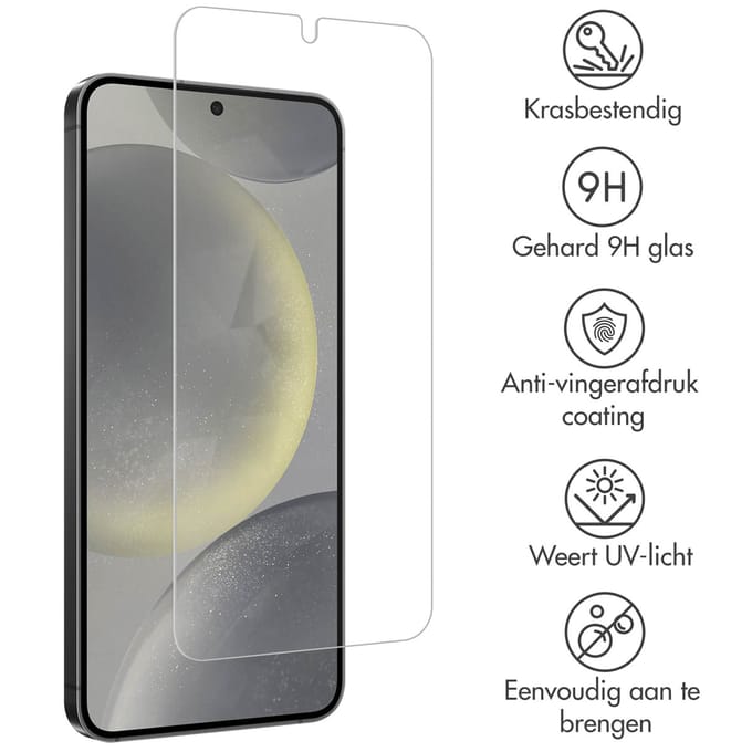 Accezz Screen Protector - Geschikt voor Samsung Galaxy S24 / S25 - 2 Pack Glass Screenprotector