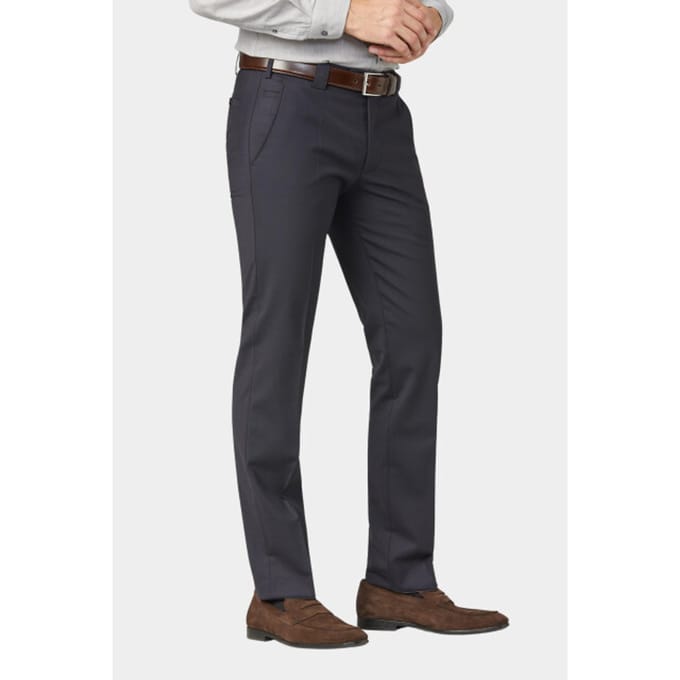 Meyer Pantalon Roma Wolmix Donkerblauw (navy) - Maat 48 - Heren