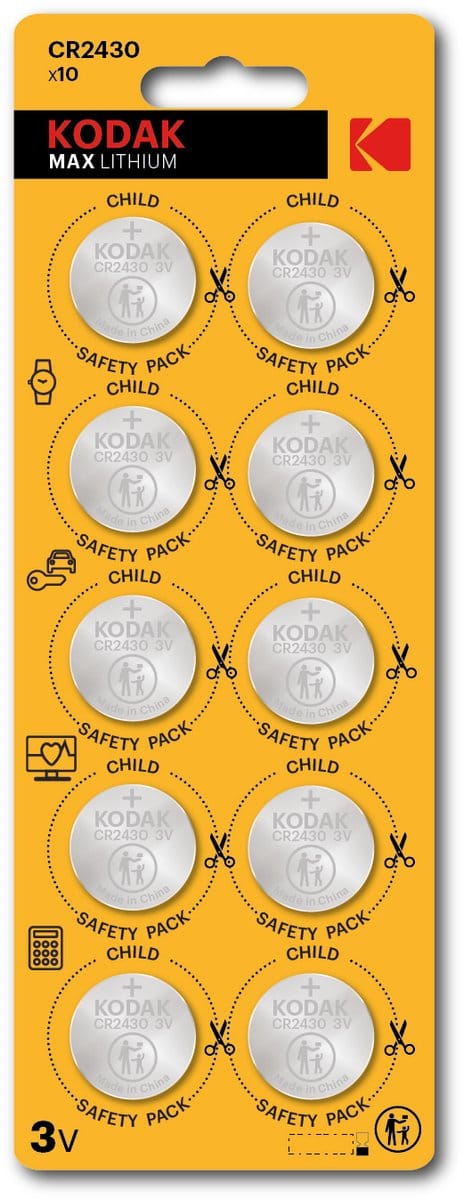 Kodak MAX lithium button CR2430 10 pack