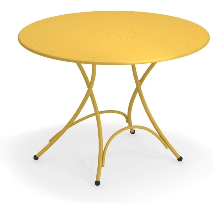 Emu Pigalle klaptafel - rond - currygeel