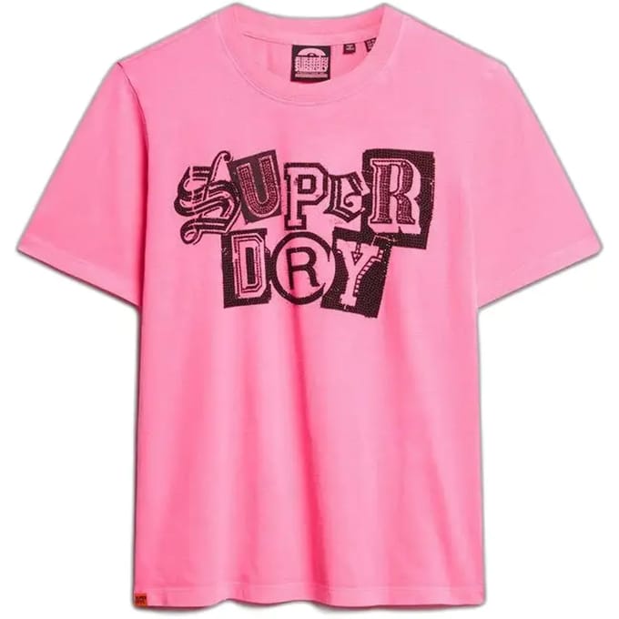 Superdry - Punk Poster Relaxed T-shirt - Dames - T-shirts