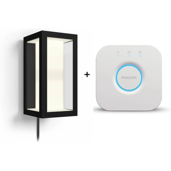 Philips Hue Impress muurlamp - wit en gekleurd licht - zwart - LowVolt