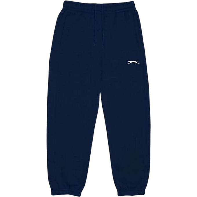 Slazenger Effen joggingbroeken van fleece voor kinderen (Marine)