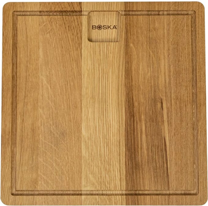 BOSKA Dining Board Friends S - Eikenhouten Serveerplank - Dinerbord met opvanggeul - 23 cm