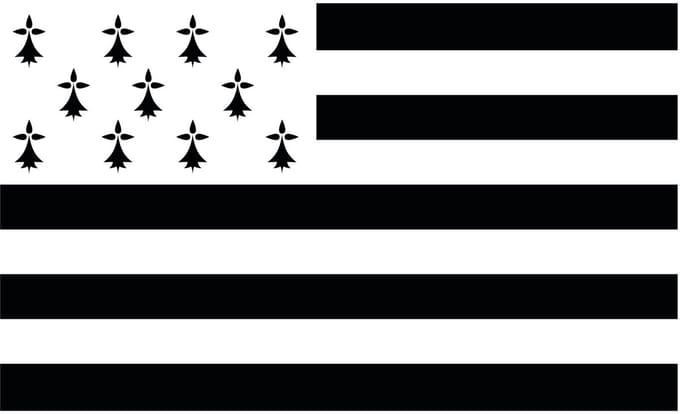 PTIT CLOWN - Bretagne supportersvlag 150 x 90 cm