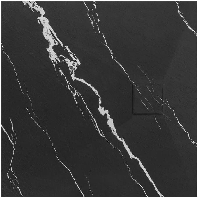 Rea Magnum Douchebak Zwart 90x90cm