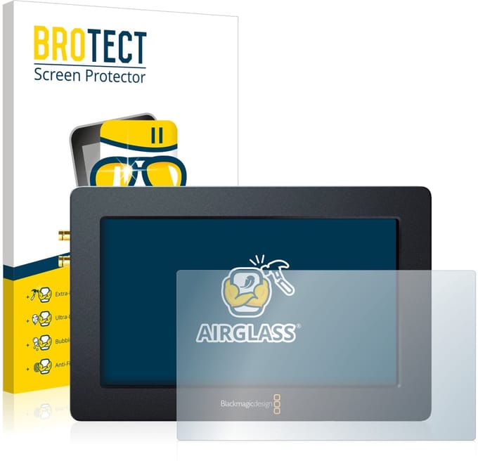 Screenprotector voor Blackmagic Design Blackmagic Video Assist 4K (7.0) Beschermglas transparant