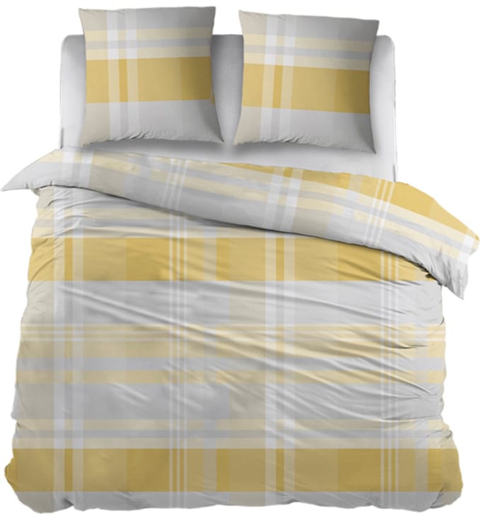 Snoozing Ineke Dekbedovertrek - Extra breed - 260x200/220 cm - Yellow