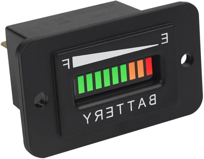 Batterij Indicator - Capaciteitsmeter - Accu Status Checken - Alarm Functie - 36V - Zwart