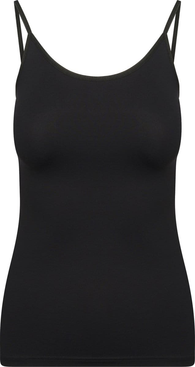 RJ Pure Color Dames Spaghetti Top Zwart M