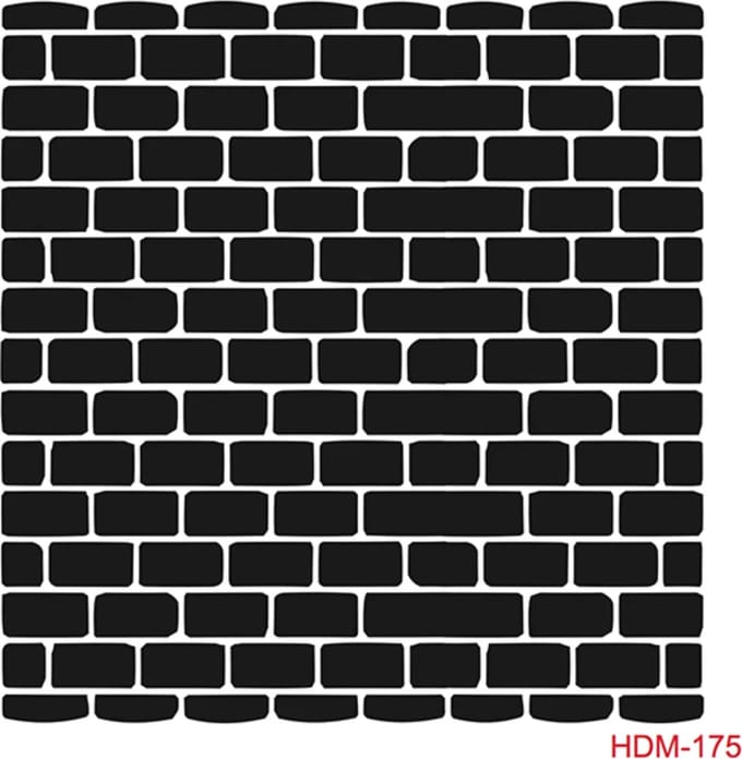Cadence Home Deco Stencil HDM-175 25x25 cm Bakstenen