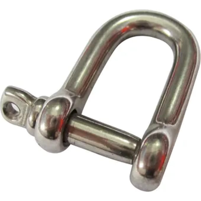 Sencys D-sluiting - Rvs - Diam. 6x12mm