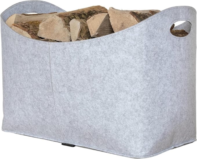 L Vilt Haardhouttas 54 x 30 x 39 cm - Lichtgrijs