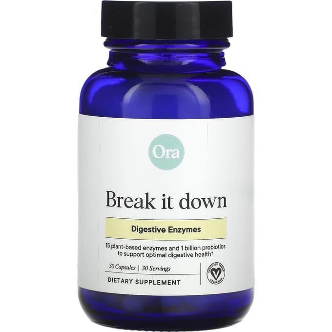 Ora, Décomposez-le, Enzyme Digestive, 30 Capsules