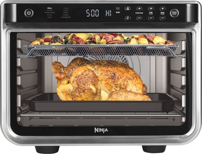 Ninja DT200EU Vrijstaande Multifunctionele Oven - 10 Kookprogramma's - 29 Liter - 2400 Watt - Zilver