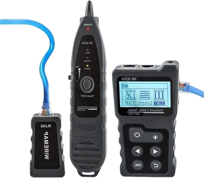 Kabeltester met LCD - Netwerk tool - Netwerk testen - Lengte meting - 600 meter - One Color