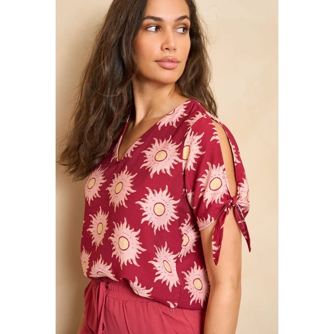 Lofty Manner Blouse Blouse Elowen Rc02 658 Multi Brique Dames Maat - XS