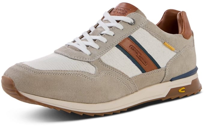 camel active Sneaker met rits aan binnenzijde - Maat menswear-44 - Beige