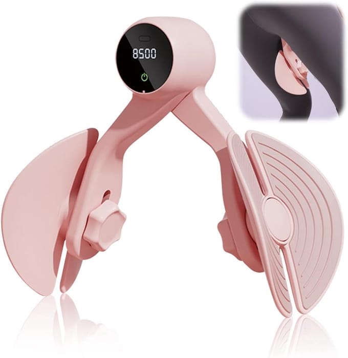 Dijbeentrainer Bekkenbodemtrainer - Heup Trainer Been trainer - Thuis Training - Compact Ontwerp - 24x14x6.5cm - Roze