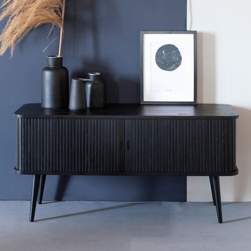 Zuiver Barbier Dressoir 120 cm Hout Zwart