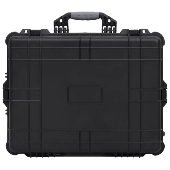 vidaXL - Flightcase - op - wieltjes - 63x50x23 - cm - PP - zwart