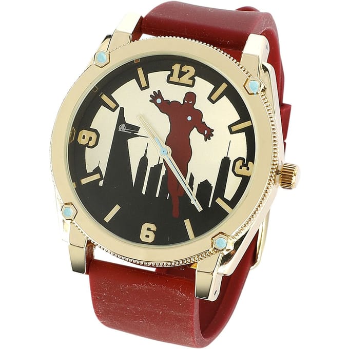 Iron Man - Disney Polshorloges - Skyline - rood