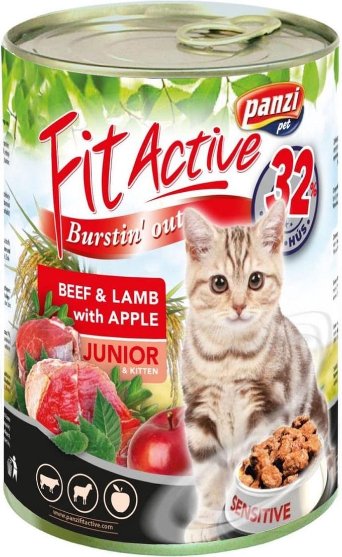 Fit Active - Kattenvoer- Blikvoer - Natvoer - Kitten - 10 x 415g