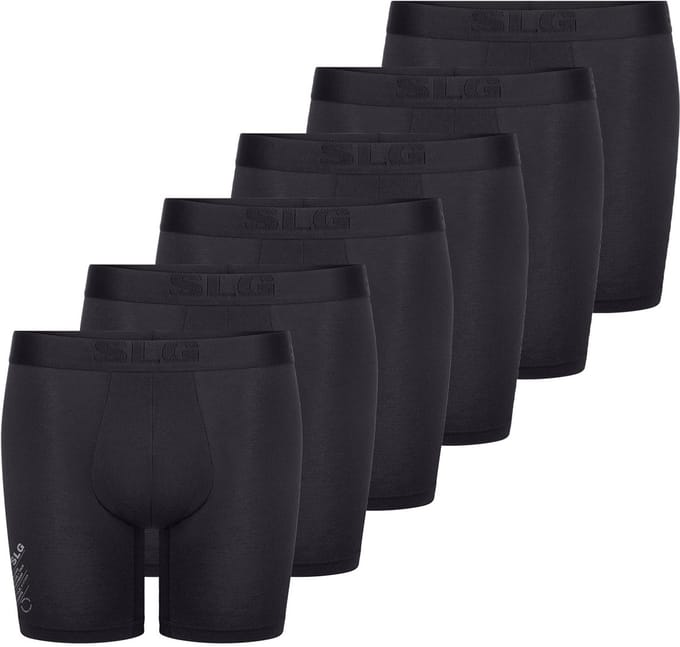 sloggi Heren lang short / pant 6 pack SLG Base Soft