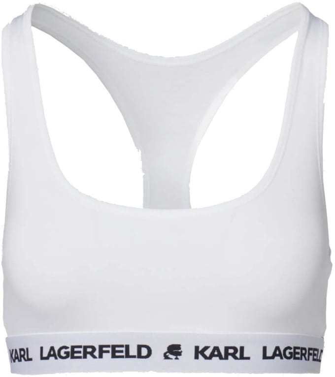 KARL LAGERFELD LOGO BRALETTE Wit M EU