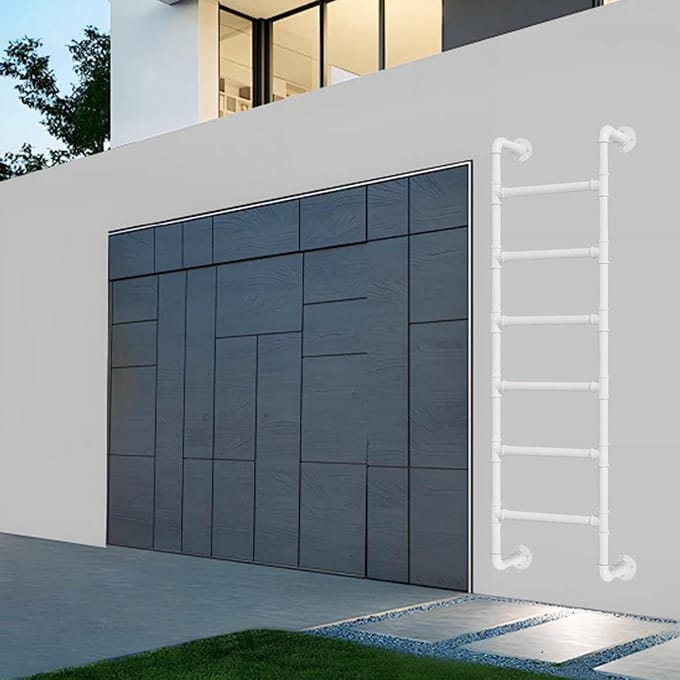 Klimladder - Uitgangstrap - Veilige Ontsnapping - Verstelbare Hoogte - 3.3-9.8Ft - Zwart