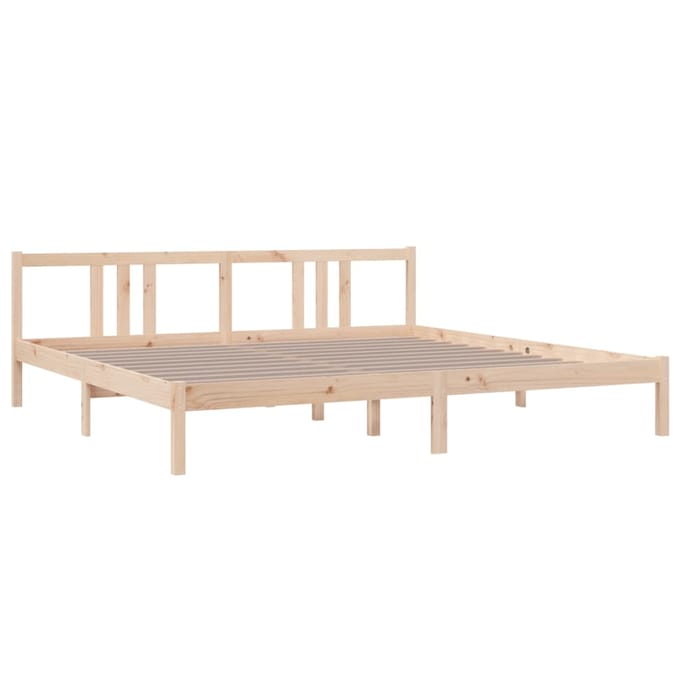 vidaXL - Bedframe - zonder - matras - massief - hout - 200x200 - cm