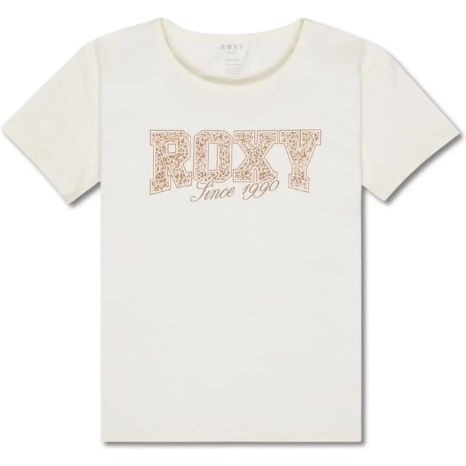 Roxy Lily Night Regular Fit T-shirt Met Korte Mouwen Beige 8 Years Meisje
