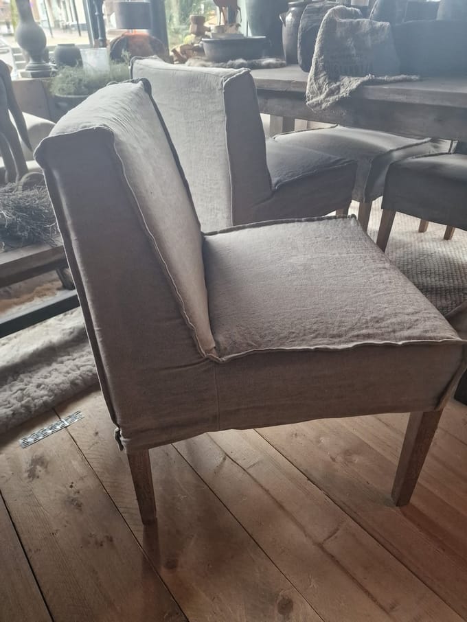 AURA PEEPERKORN| eetkamerstoel| LALINDE| kleur: LINNEN